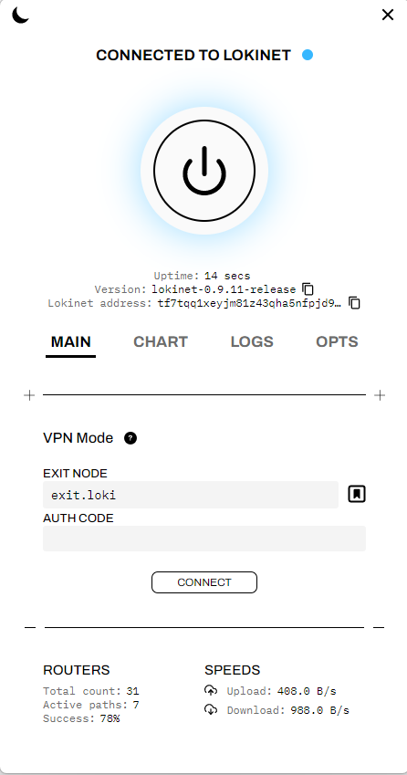 Vpn van Lokinet